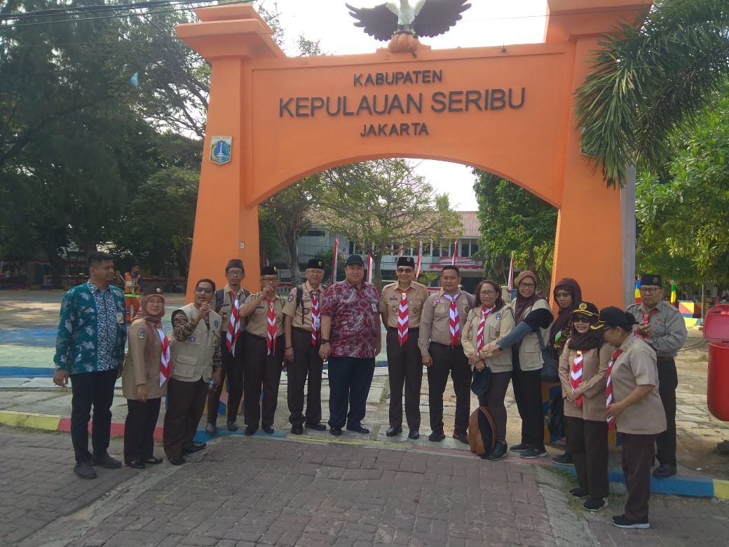 Kunjungan Ka Kwarda DKI Jakarta ke kwarcab Kepulauan Seribu