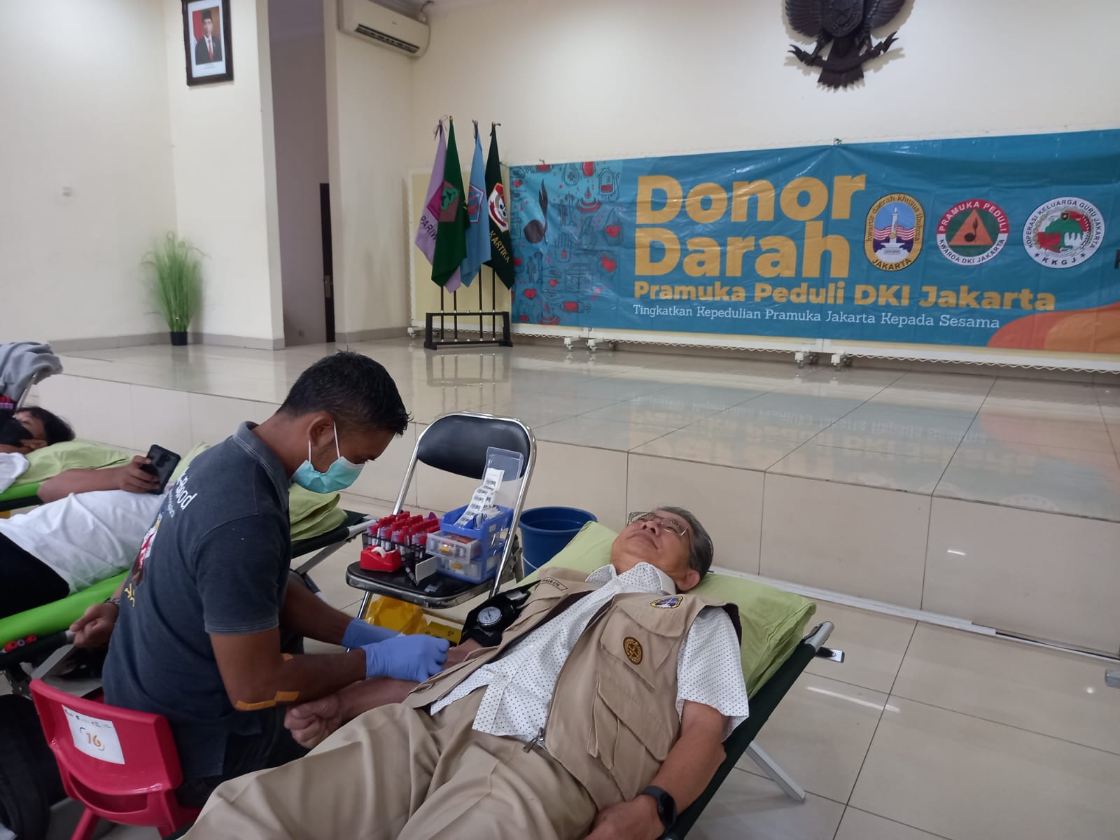 Bantu Penuhi Stok Darah, 50 Anggota Pramuka Jakarta Lakukan Donor Darah