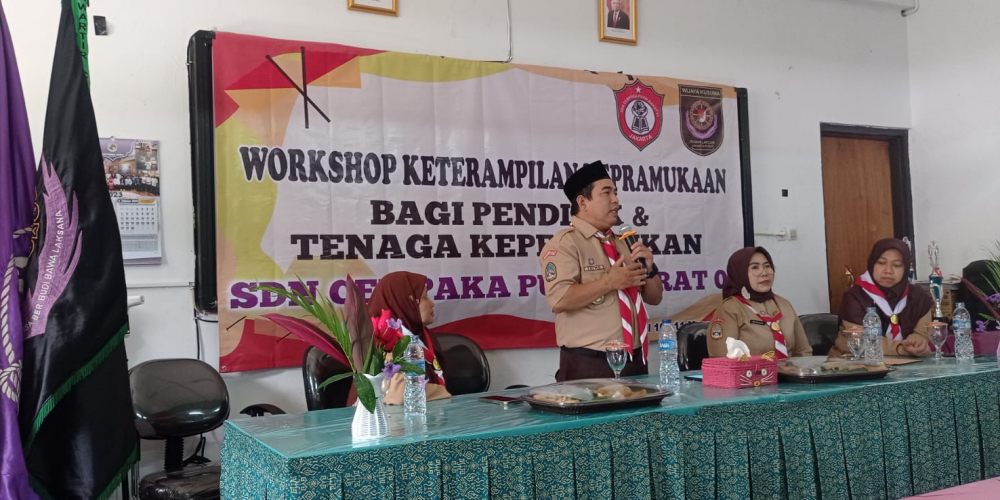 Gudep SDN Cempaka Putih Barat 01 Gelar Workshop Keterampilan Kepramukaan