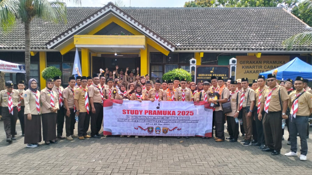 Kwarcab Jakarta Barat Terima Kunjungan Study Pramuka dari Kwarran Labuhan Maringgai, Lampung Timur