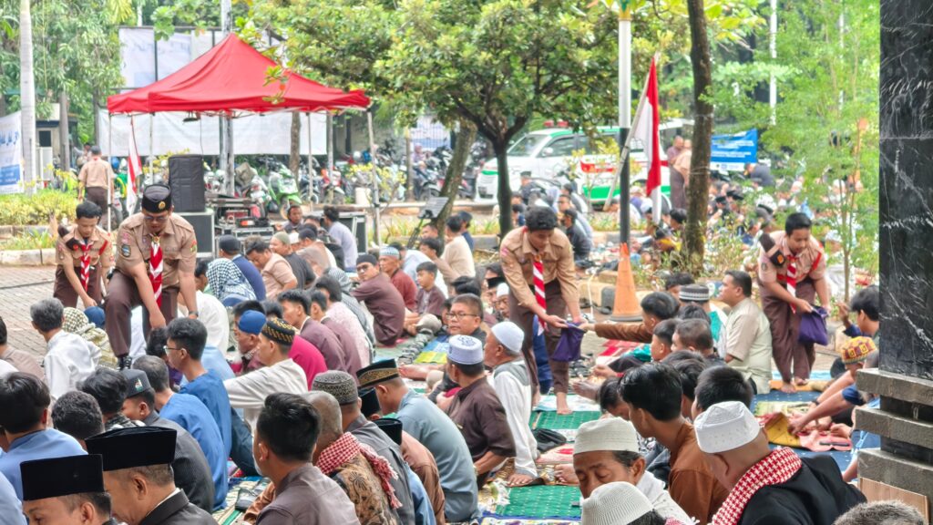 Pramuka Sako SPN Jadi Garda Terdepan Persiapan Salat Id di Gelora Sunter, Libatkan Lebih dari 70 Personel
