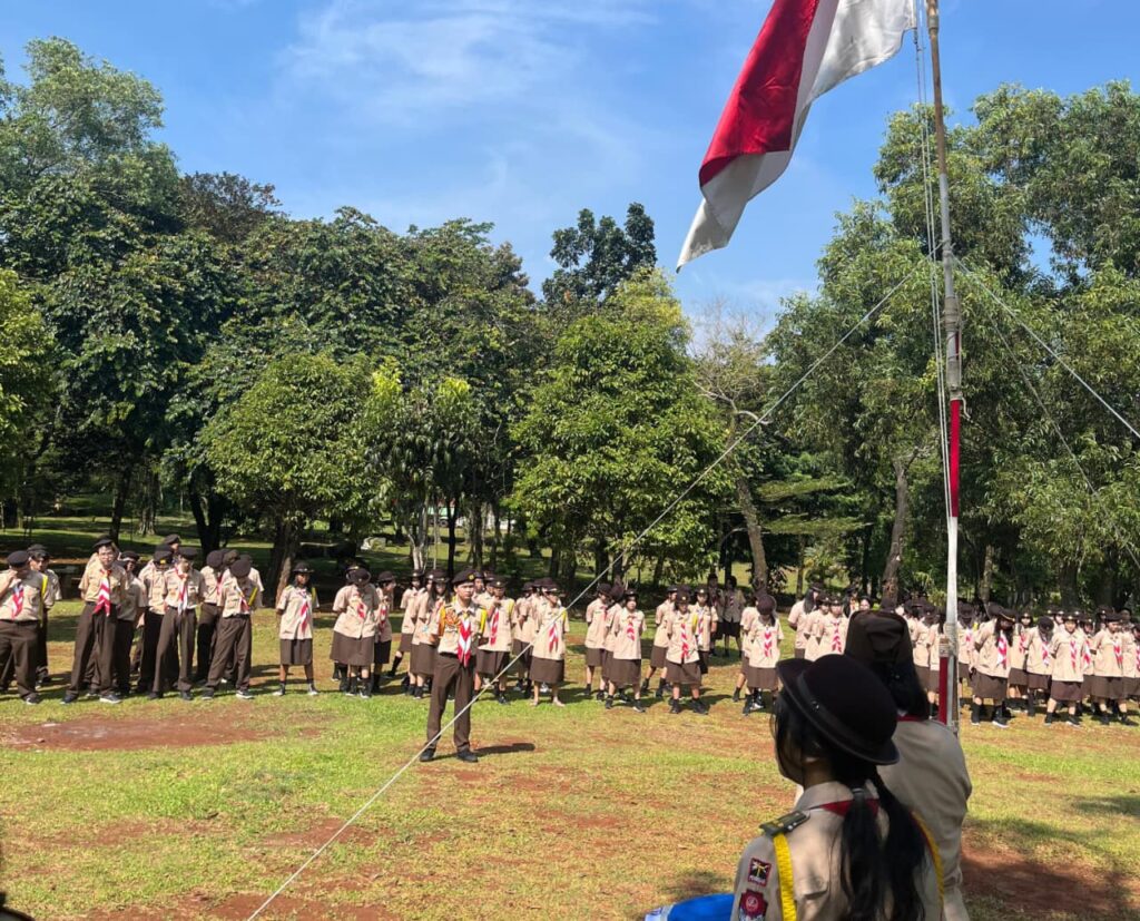 Pramuka SMK STRADA 1 Gelar Kemah dan Pelantikan Bantara di Buper Ragunan