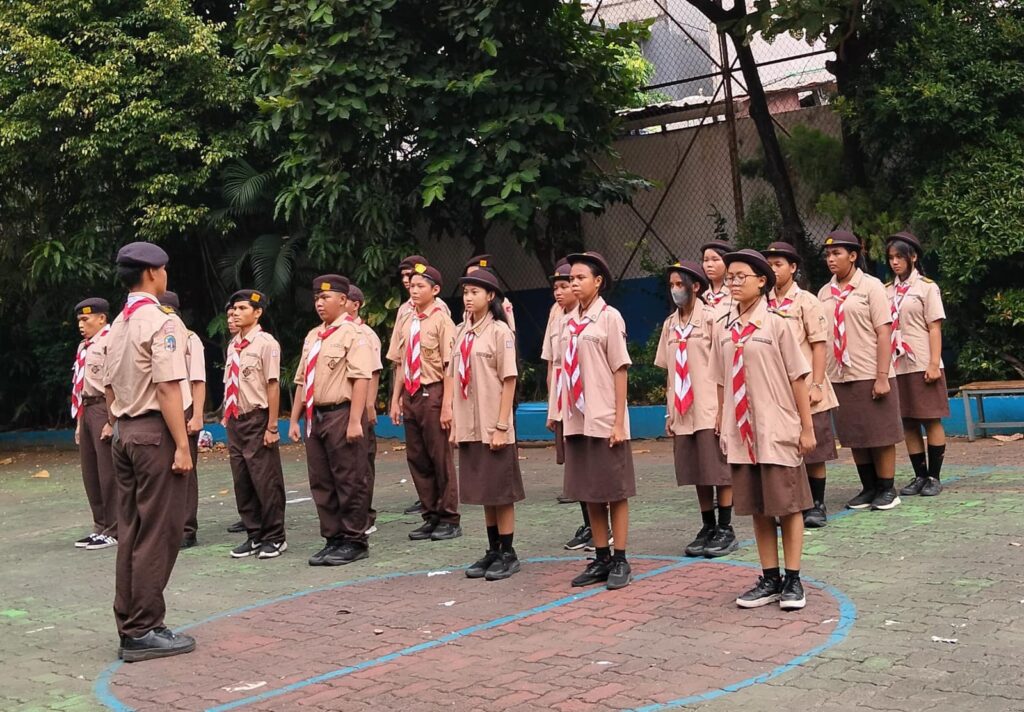 SMK STRADA 3 Selenggarakan Kemah Pelantikan Bantara dan Laksana