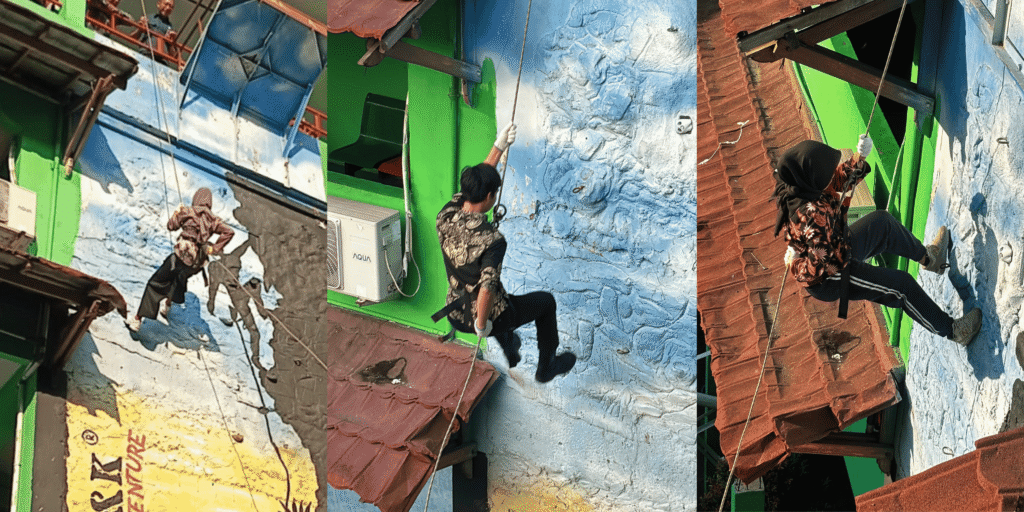 Tantang Diri, Taklukkan Tebing! Pramuka BPS&K Rasakan Sensasi Rappeling Pertama Kali