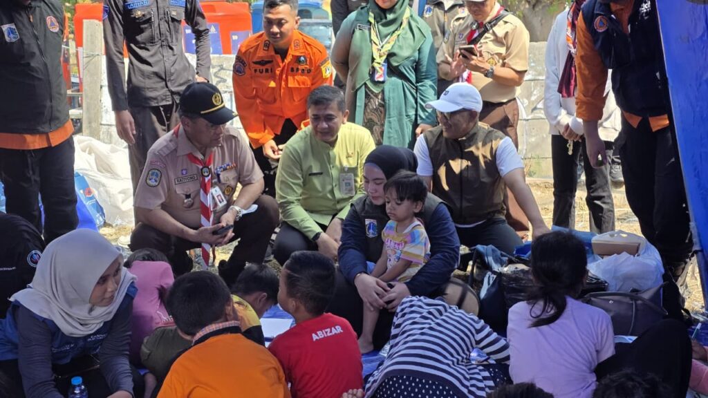 Kwarda DKI Jakarta Tinjau Posko Korban Kebakaran Kemayoran, Apresiasi Gerak Cepat Pramuka Jakarta Pusat