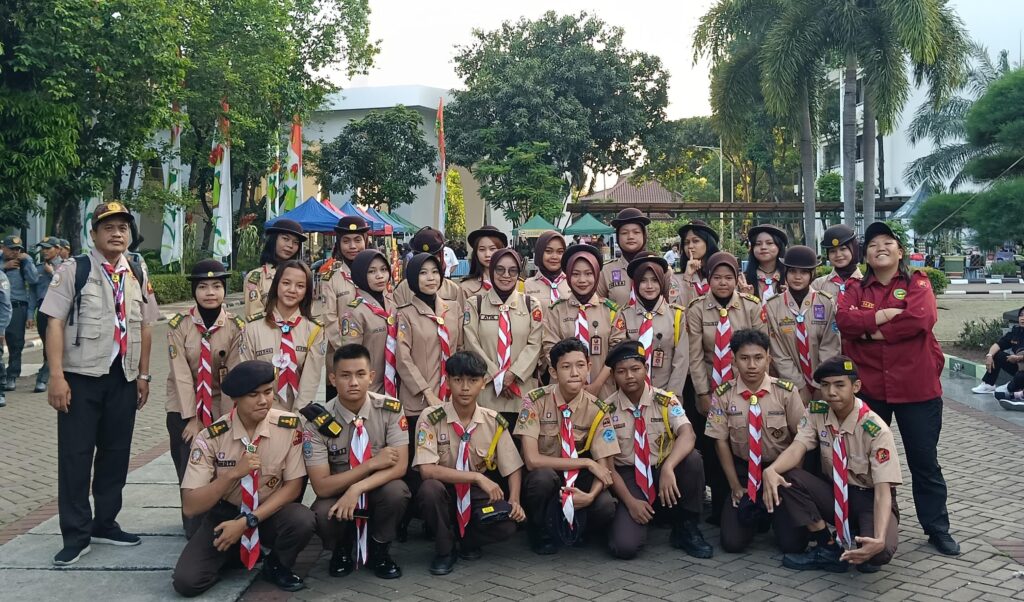 31 Anggota Saka Bhayangkara turut hadir dalam upacara Peringatan Hari Bhayangkara ke-80
