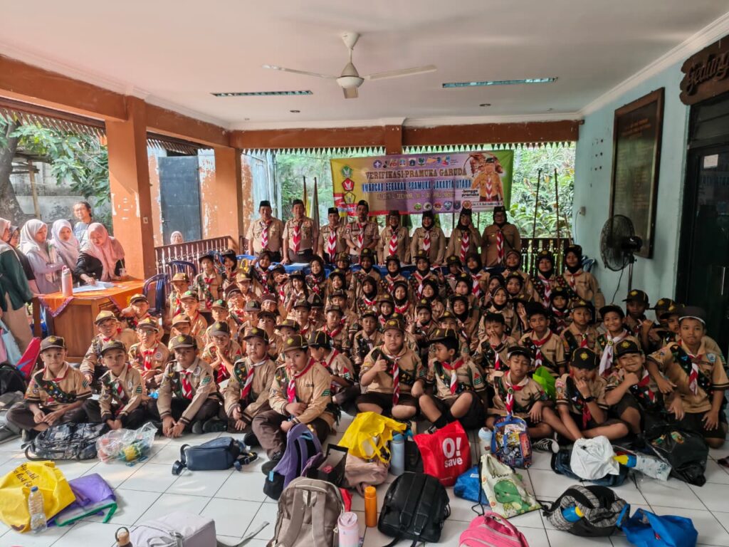 212 Calon Pramuka Garuda Kwarran Cilincing Tuntaskan Tahap Verifikasi di Kwartir Cabang Jakarta Utara