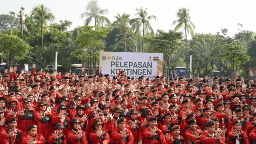 466 Pramuka DKI Jakarta Dilepas ke Jamnas XII, Sekda Tekankan Semangat Persaudaraan dan Pengabdian
