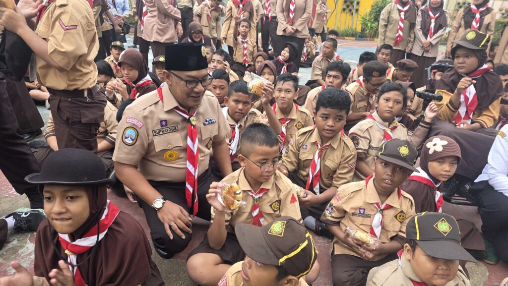 Kwarcab Jakarta Pusat Kunjungi Gudep SLB Negeri 3 Lewat Program KaKwarcab Menyapa