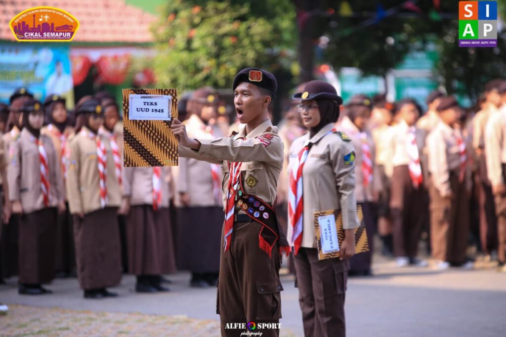 727 Peserta Ikuti Upacara Hari Pramuka ke-65 Tingkat Kwarran Cilincing