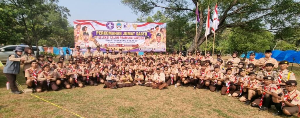 66 Calon Pramuka Garuda Kwarran Makasar Ikuti Perjusa di Ragunan