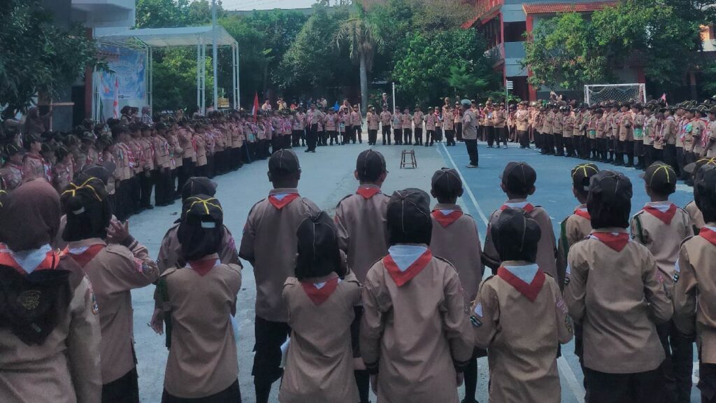 Meriah! 47 Barung Pramuka Siaga Ramaikan PBS Kwarran Cilincing